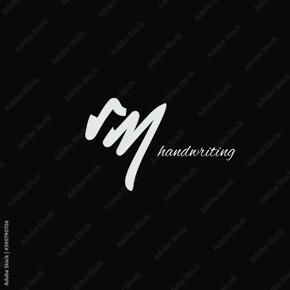 initial letter handwriting and signature logo initial letter handwriting and signature logo