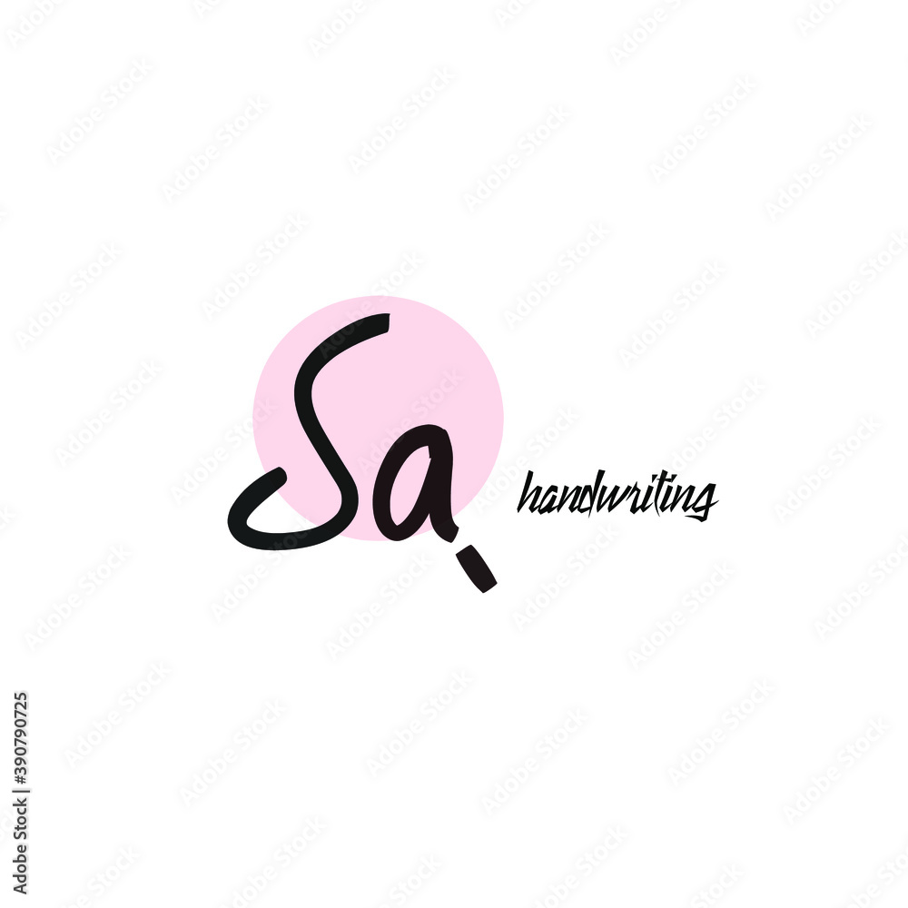 initial letter handwriting and signature logo initial letter handwriting and signature logo