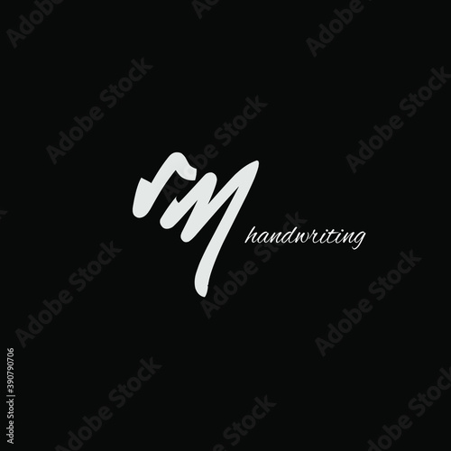 initial letter handwriting and signature logo