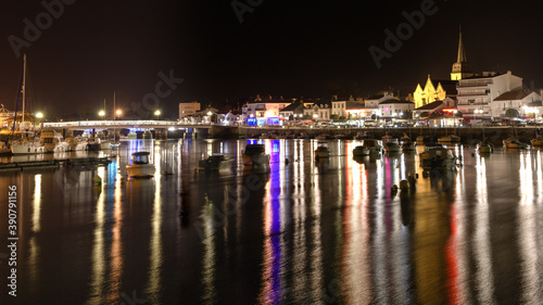 Port st gilles croix de vie la nuit