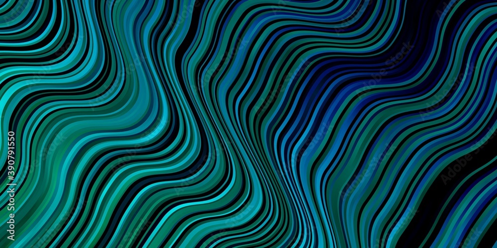 Light Blue, Green vector backdrop with curves. Light Blue, Green vector backdrop with curves.