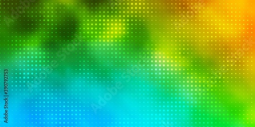 Light Blue, Yellow vector template with circles.