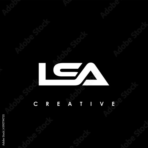 LSA Letter Initial Logo Design Template Vector Illustration	
 photo