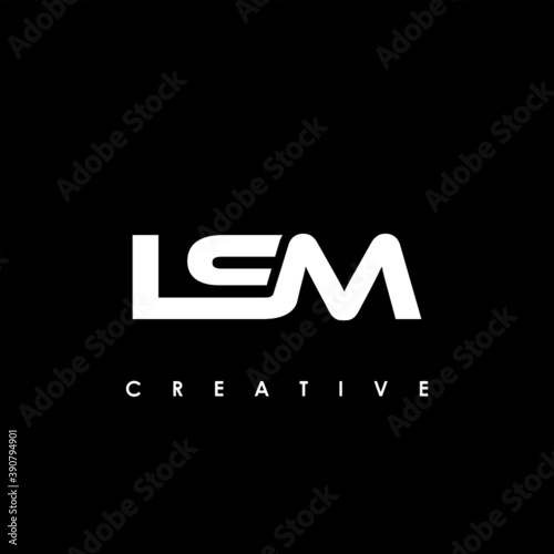 LSM Letter Initial Logo Design Template Vector Illustration	
