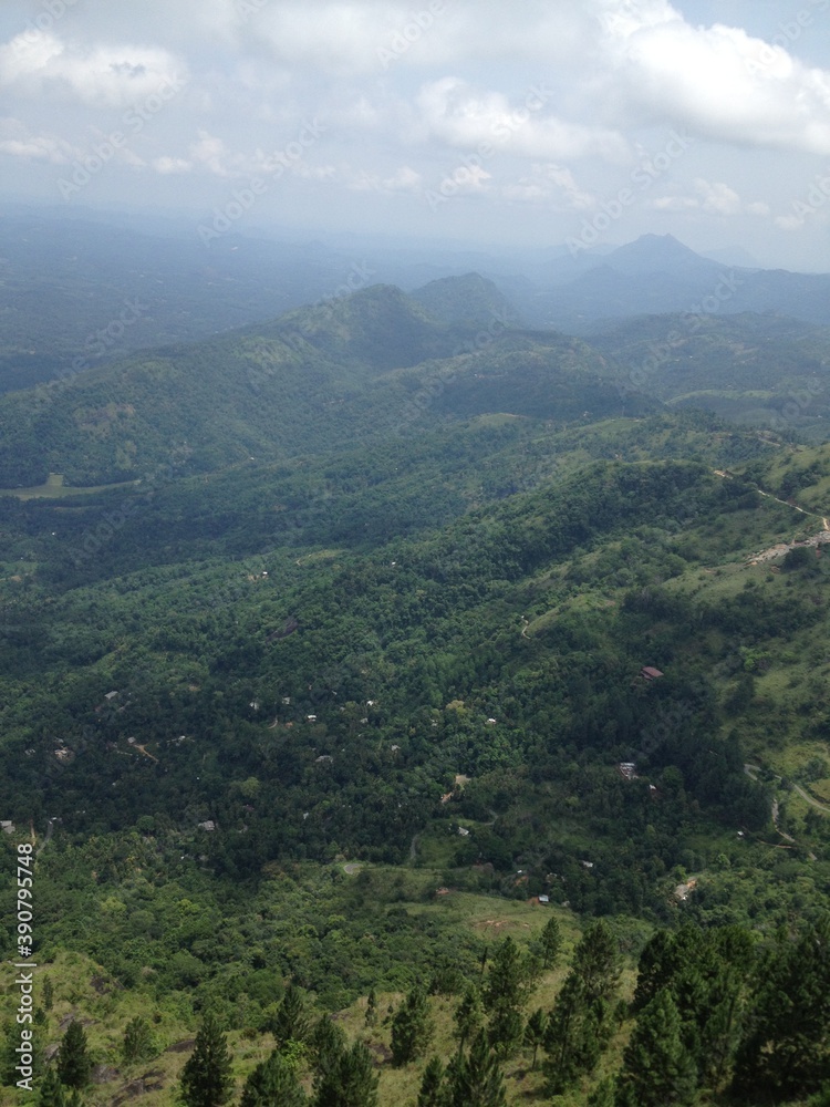 Naklejka premium view from the mountain