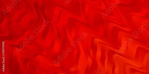 Light Red vector background with curves.