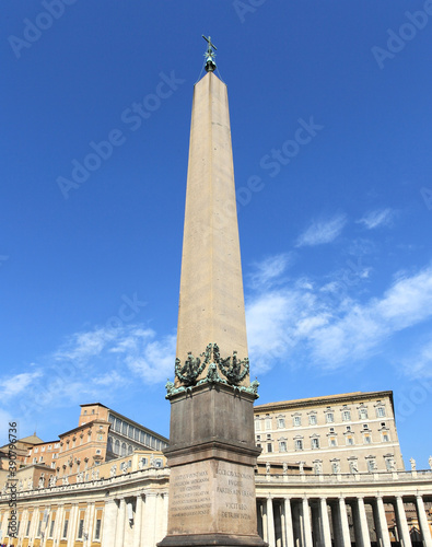 historic obelisk at Saint Peter Square, Vatican 