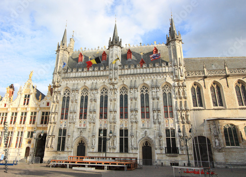 historic old town of Brugge in Belgium 