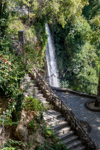 The famous waterfall in the city of Edessa (Greece, Central Macedonia) photo