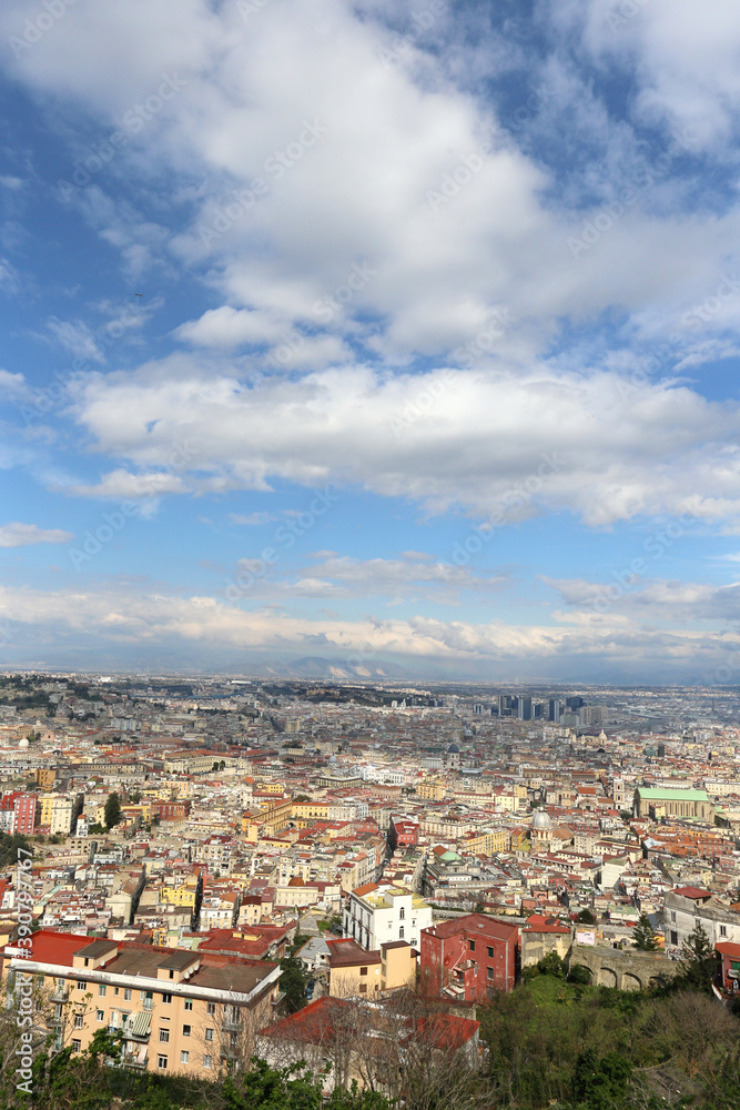 urban landscape of Naples city centre, Italy 