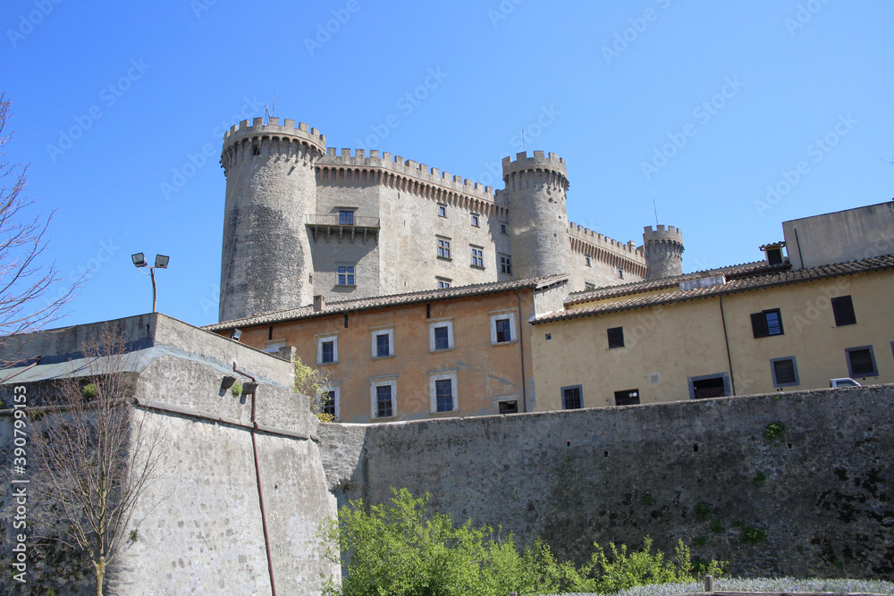 historic tower of Castello Orsini-Odescalchi of Bracciano, in the Province of Rome
