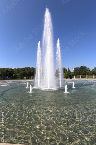  fountain of Royal Villa of Monza in Milan, Italy  photo