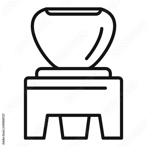 Tea ceremony tools icon. Outline tea ceremony tools vector icon for web design isolated on white background