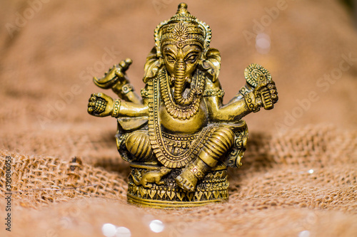 bronze statue of the Indian god Ganesha