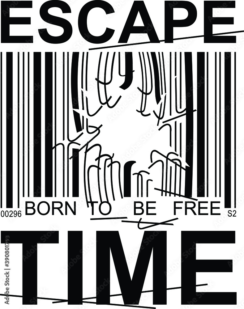 Obraz premium barcode design print for t shirts vector