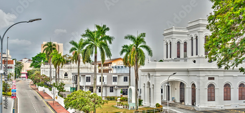 Georgetown, Malaysia : April 2019 : Historical colonial center of Penang, HDR Image