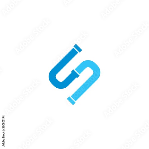 Plumbing logo vector icon illustration