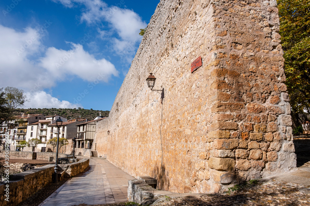 medieval wall, Covarrubias, Burgos province, Spain