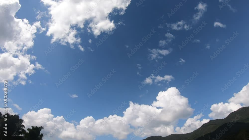 Time laps landscape, the movement of the clouds Time laps landscape, the movement of the clouds