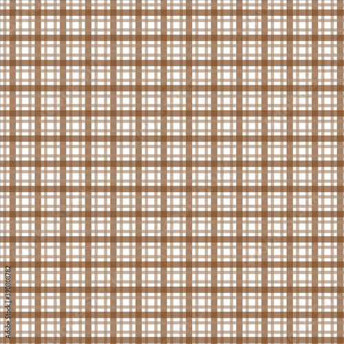 Brown Gray Color Square Check Fabric Pattern for Background & Texture