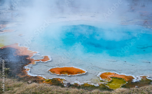Hot Springs, Yellowstone National Park, Unesco World Heritage Site, Wyoming, Usa, America