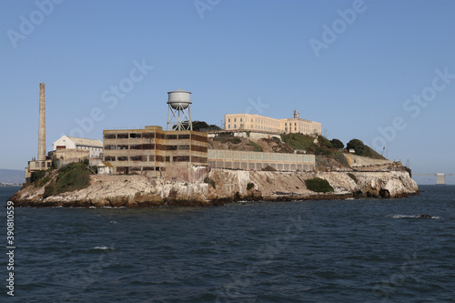 Photography Prison d'Alcatraz sur ile arrivée pas la mer