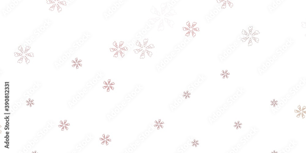 Light brown vector abstract layout with leaves.