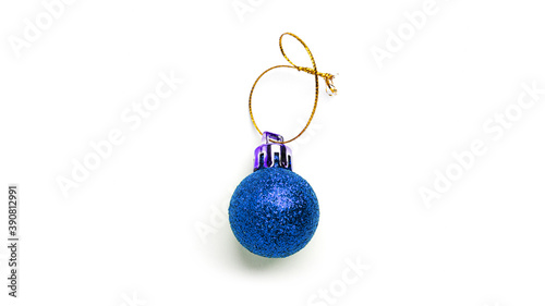 Christmas tree ball on white background. High quality photo
