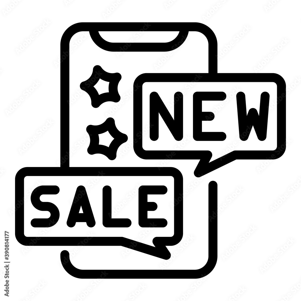 Online sale icon. Outline online sale vector icon for web design isolated on white background Online sale icon. Outline online sale vector icon for web design isolated on white background