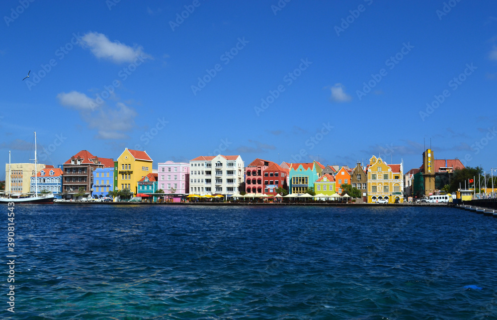 Curacao Island , Caribbean sea , city, dutch