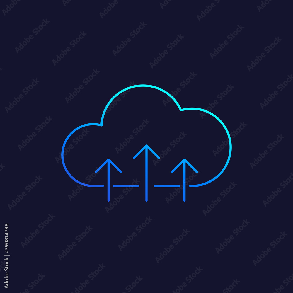 upload to web line icon upload to web line icon