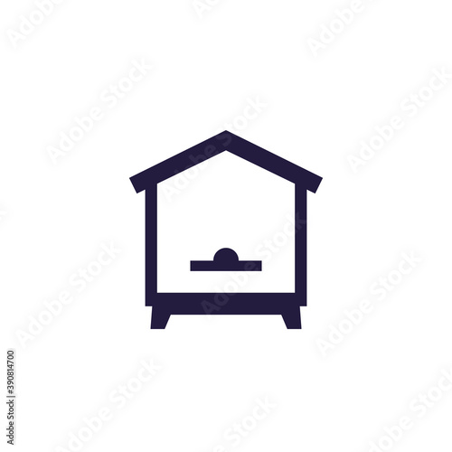 Hive or bee house icon