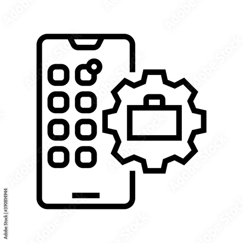crowdsourcing business line icon vector. crowdsourcing business sign. isolated contour symbol black illustration