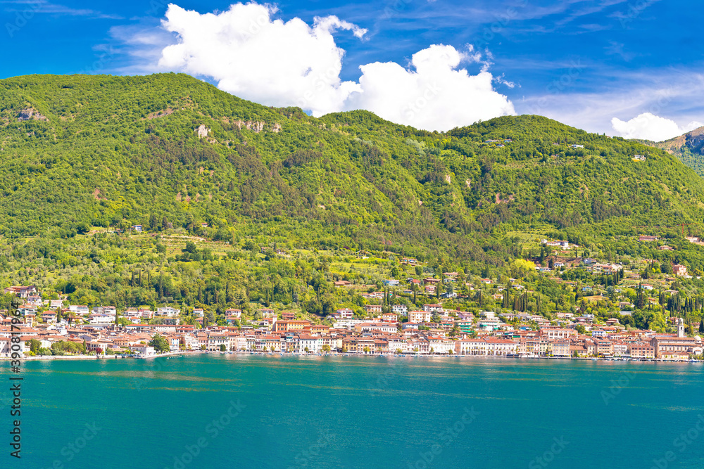 Town of Salo on Lago di Garda lake view