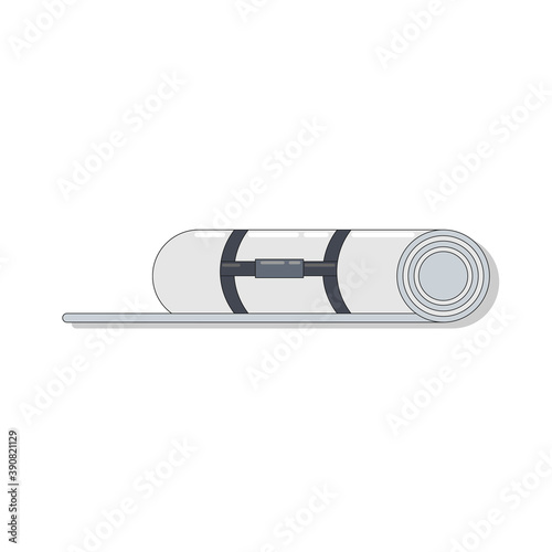 white mattress used for yoga and can also be used for camping in the open air