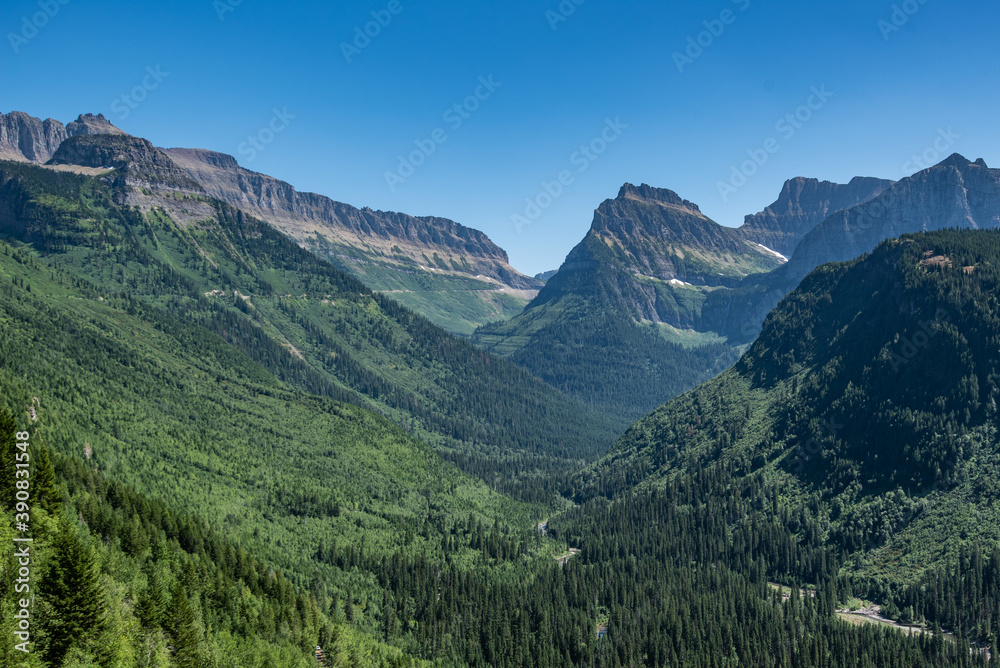 Mountains in Glacier National Park