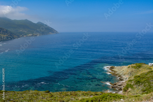 Cap Corse western coastline. Corsica, France