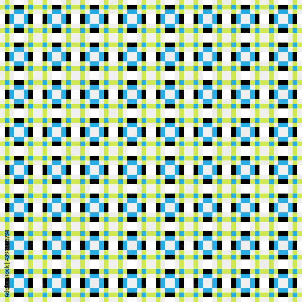 Fototapeta premium Abstract Cross Pattern Dots Logo generative computational art illustration