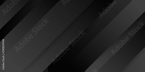 Black abstract 3D presentation background with rounded rectangle shapes