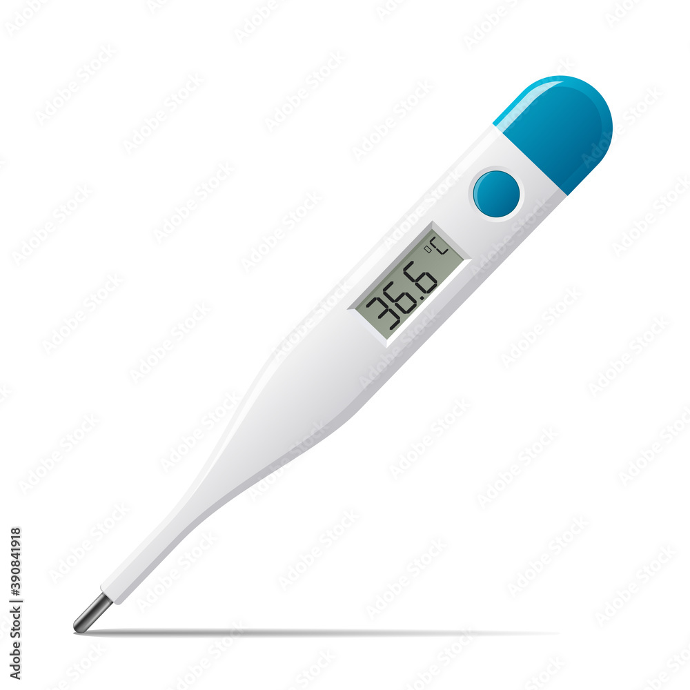 Digital thermometer isolated on white background Digital thermometer isolated on white background