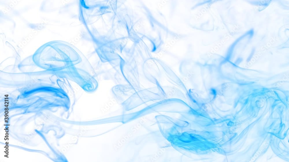 Super Slow Motion Shot of Flowing Blue Smoke Isolated on White Background at 1000fps. Super Slow Motion Shot of Flowing Blue Smoke Isolated on White Background at 1000fps.