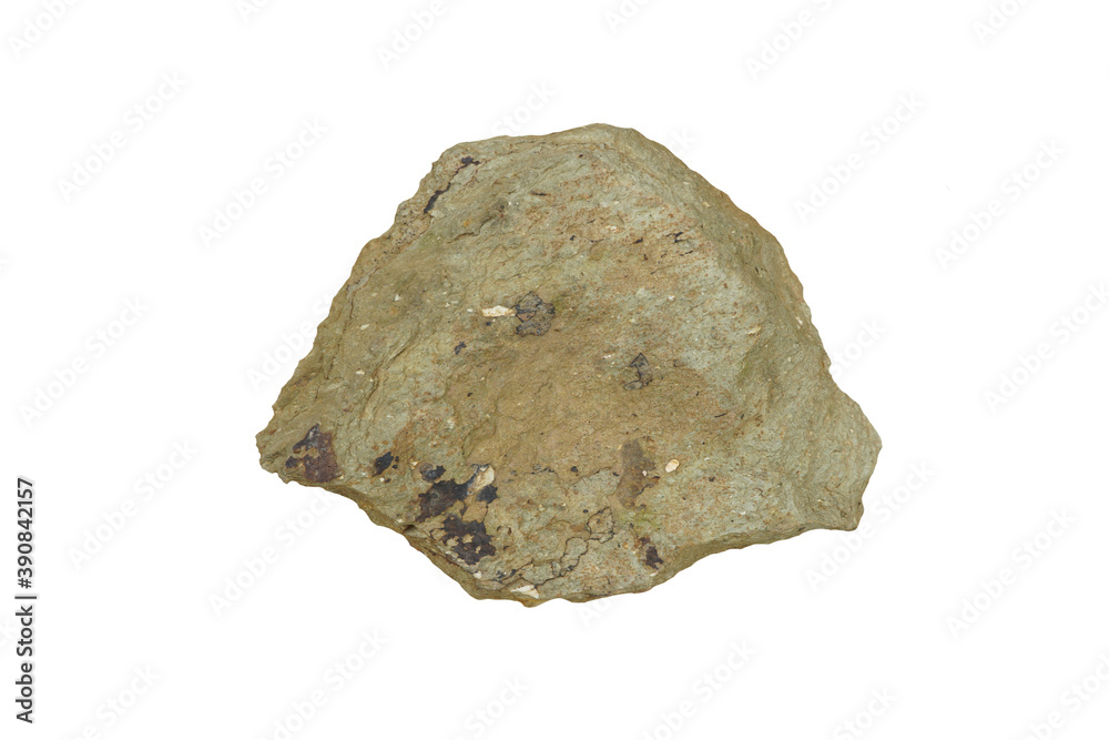 A piece of shale rock isolated on white background A piece of shale rock isolated on white background