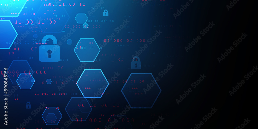 2d illustration Safety concept: Closed Padlock on digital background 2d illustration Safety concept: Closed Padlock on digital background