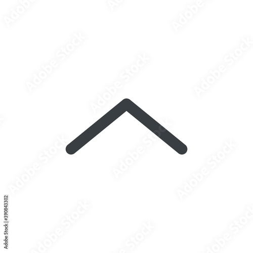 Black and white isolated illustration of arrow