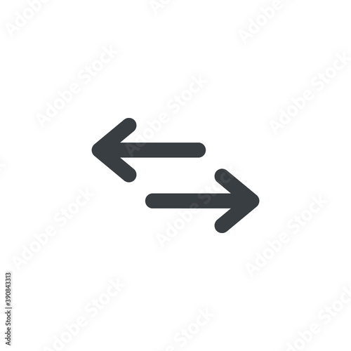Black and white isolated illustration of arrow