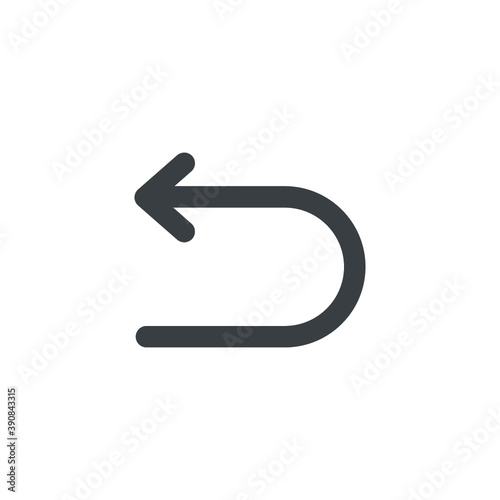Black and white isolated illustration of arrow