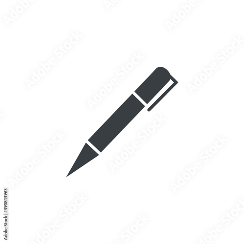 pen isolated on white icon