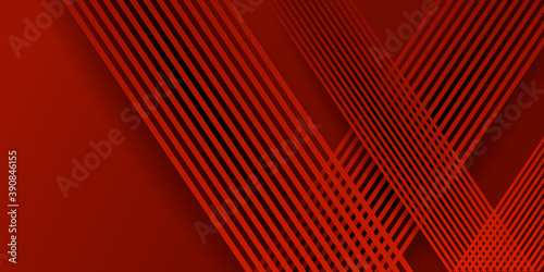 Abstract shiny 3D red vector background with stripes 