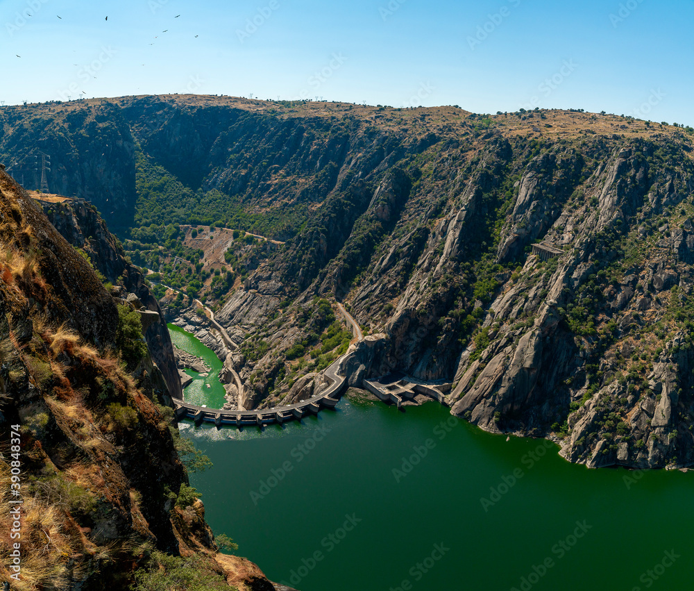 Panoramic from the Picon de Felipe Viewpoint. Arribes del Duero. Salamanca, Spain Panoramic from the Picon de Felipe Viewpoint. Arribes del Duero. Salamanca, Spain