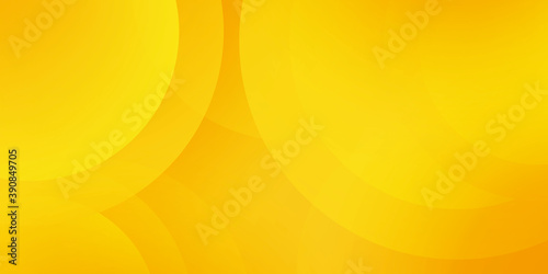 Gradient yellow orange geometric shape background with dynamic circle abstract 